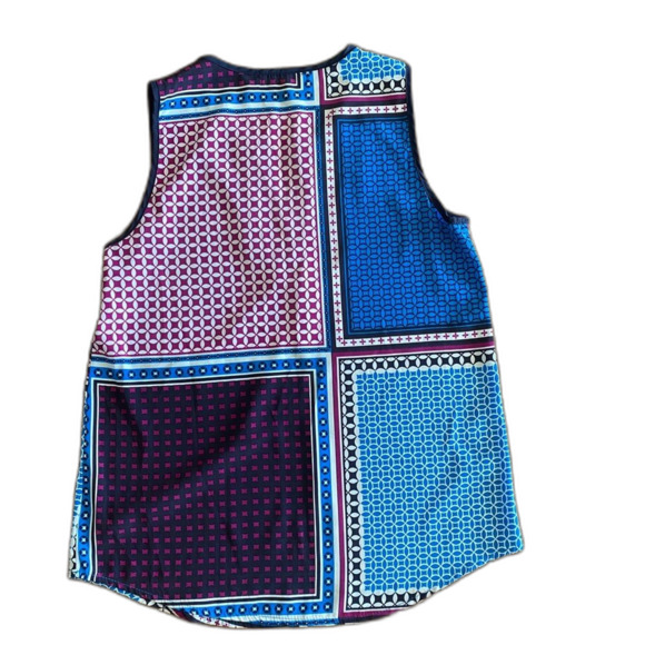41 Hawthorn Stitch Fix Purple & Blue Geometric Tank Women's XS - Picture 2 of 6